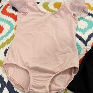 Charming Pink Flutter Sleeve Bodysuit for Kids